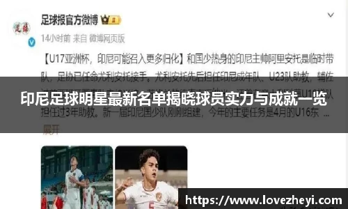 印尼足球明星最新名单揭晓球员实力与成就一览
